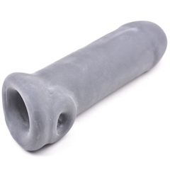 Black Color Penis Extender with Texture Inside-thumb-1