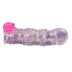 Clear Color Vibrating Penis Sleeve I-thumb-1