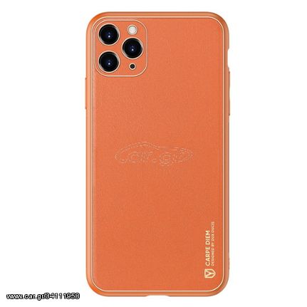 Dux Ducis Yolo Series Δερμάτινη θήκη για iPhone 11 Pro Max (Πορτοκαλί)
