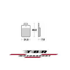 ΤΑΚΑΚΙ BRAKE PADS TBR805 PR-1 PIAGGIO  NRG 50 96 FRONT - L