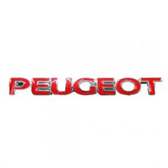 PEUGEOT ΠΛΑΣΤΙΚΟ ΣΗΜΑ 3D ΓΙΑ ΠΟΡΤ ΜΠΑΓΚΑΖ 15,6 Χ 1,9 Cm ΚΟΚΚΙΝΟ/ΧΡΩΜΙΟ (ΑΥΤΟΚΟΛΛΗΤΟ) - 1 ΤΕΜ.