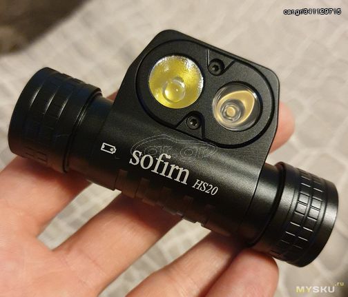 ΦΑΚΟΣ ΚΕΦΑΛΗΣ SOFIRN HS20 CREE XHP50.2 LED + LH351D LED  (ΦΟΡΤΙΣΗ USB-C) ΥΠΑΡΧΕΙ ΒΙΝΤΕΟ