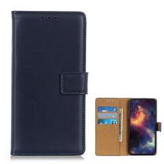 Θήκη Xiaomi Redmi Note 8 / 8 (2021) Mad Mask Leather Wallet Case με βάση στήριξης, υποδοχές καρτών και μαγνητικό κούμπωμα Flip Wallet δερματίνη μπλε