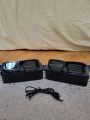 3D επαναφορτιζόμενα glasses (γυαλιά) Panasonic TY-EW3D2M FULL HD με 1 καλώδιο usb φόρτισης