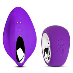 9 Speeds Purple Color Silicone Wearable Panty Vibrator with Wire