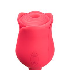 7-Function Red Color Silicone Clitoral Rose Sucking Massager wit-thumb-3