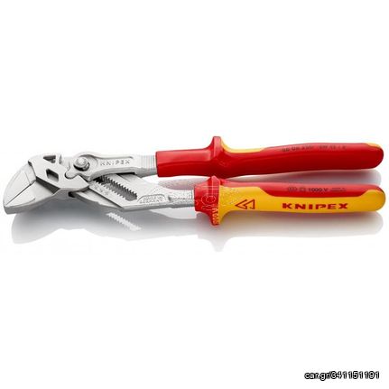 KNIPEX 8606250 Γκαζοτανάλια - Κλειδί επιχρωμιωμένη, 1000V, VDE, 250mm