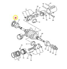 Τσιμούχα Στροφάλου Δεξιά 44*75*6 Yamaha T-MAX 500 (15B) 2007-2007 931024400800