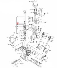 Τσιμούχα Μπουκάλας Power Trim Yamaha F.150 (6BM) 2012-2020 931061900100