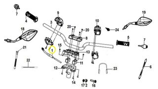 Ντίζα Γκαζιού Sym Jet-14 125 Efi Lc E4 17910-X8A-000