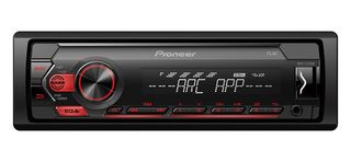 Pioneer MVH-S120UB 1-DIN receiver with red illumination, USB and compatible with Android devices.