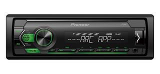 Pioneer MVH-S120UBG 1-DIN receiver with green illumination, USB and compatible with Android devices.