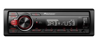 Pioneer MVH-130DAB 1-DIN receiver with DAB/DAB+, Red illumination, USB and compatible with Android d