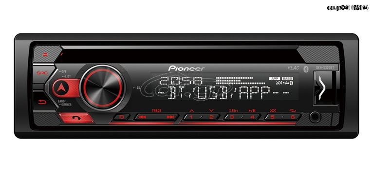 Pioneer DEH-S320BT 1-DIN CD Tuner with Bluetooth, USB, Spotify, Pioneer Smart Sync App