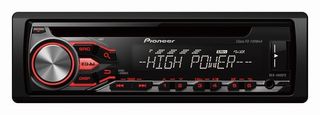 Pioneer DEH-4800FD 4x100W/USB High Power Car Stereo with RDS tuner, USB and Aux-In.