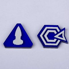 Twilight Imperium Command & Control Tokens - BLUE