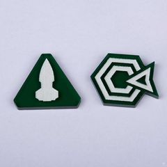 Twilight Imperium Command & Control Tokens - GREEN