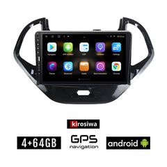 FORD KA (μετά το 2017) Android οθόνη αυτοκίνητου 4GB με GPS WI-FI (ηχοσύστημα αφής 9" ιντσών Youtube Playstore MP3 USB Radio Bluetooth Mirrorlink εργοστασιακή, 4x60W, Navi, μαύρο)