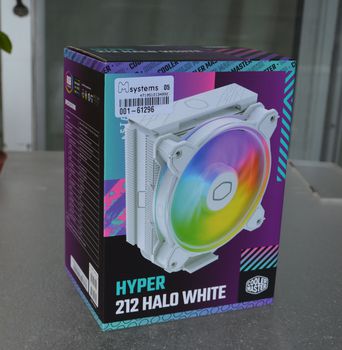 Σφραγισμένη ψύκτρα CPU Cooler Master Hyper 212 Halo White ARGB