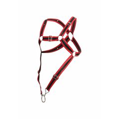 DNGEON Cross Cockring Harness O/S RED-thumb-1
