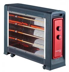 BORMANN BEH7200 030393 ΘΕΡΜΑΣΤΡΑ ΧΑΛΑΖΙΑ 2200W ΔΑΠΕΔΟΥ 4 ΛΑΜΠΕΣ ΜΑΥΡΗ