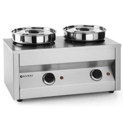 Bain Marie Αέρα Με 2 Δοχεία 2x4.2L 400W Hendi 201206