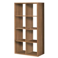 SARFURNITURE Κυβική βιβλιοθήκη 2x4 καρυδί SAR-111197