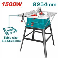 Δισκοπρίονο πάγκου TOTAL 1.500W / Φ-254mm ( TS5152543 )