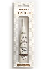 Contour liner ανάγλυφο περίγραμμα Stamperia Create Happiness White 20ml (KATN03)