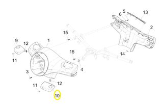 Κάπακι Τρόμπας Πίσω Φρένου Αβαφο Vespa GTS 300 4T 4V ie ABS E3-E4 2014-2018 599678