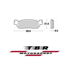 ΤΑΚΑΚΙ BRAKE PADS TBR822 PR-1 MBK  CITYLINER 125 08 REAR - R