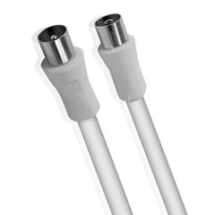 POWERTECH καλώδιο κεραίας RF αρσενικό - RF θηλυκό CAB-V016, λευκό, 3m