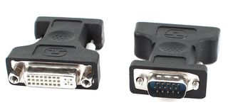 POWERTECH αντάπτορας VGA σε DVI 24+5 CAB-G016, συμβατό με 24+1, μαύρος
