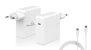 POWERTECH φορτιστής laptop PT-704 για Apple, USB Type-C PD, 61W, λευκός