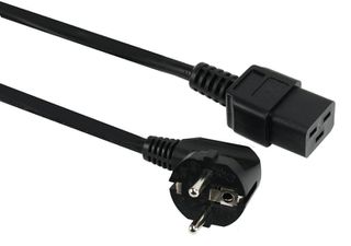 POWERTECH καλώδιο τροφοδοσίας UPS CAB-P024, C19 IEC, 16A, 250V, 1.8m, μαύρο