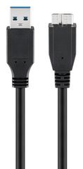 GOOBAY καλώδιο USB 3.0 σε USB 3.0 micro Τype B 95026, 1.8m, μαύρο