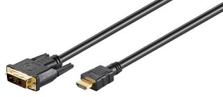 GOOBAY καλώδιο DVI-D σε HDMI 51579, 1m, μαύρο