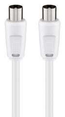 GOOBAY καλώδιο κεραίας αρσενικό 68149, <70dB, CCS, 5m, λευκό