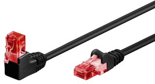 GOOBAY καλώδιο δικτύου 51517, CAT 6 U/UTP, γωνιακό, CCA, 3m, μαύρο