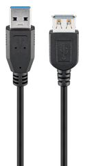 GOOBAY καλώδιο USB 3.0 σε USB (F) 93999, copper, 3m, μαύρο