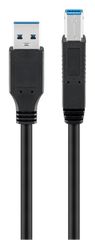 GOOBAY καλώδιο USB 3.0 SuperSpeed σε USB Type B 96119, 5m, μαύρο