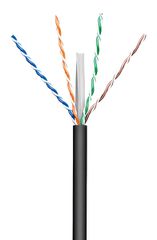 GOOBAY καλώδιο δικτύου 57293, CAT 6 U/UTP, CCA, έως 50m, 100m, μαύρο