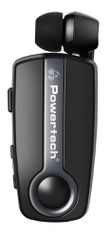 POWERTECH earphone Klipp 2 PT-998 multipoint, Bluetooth 5.1, USB-C, γκρι