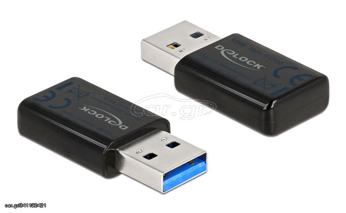 DELOCK ασύρματος USB αντάπτορας δικτύου 12550, 867Mbps, 2.4/5GHz, DFS