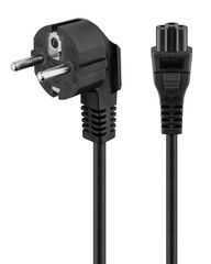 POWERTECH καλώδιο τροφοδοσίας CAB-P029, 3x 0.50mm, 1.5m, μαύρο, 10τμχ