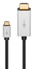 GOOBAY καλώδιο USB-C σε HDMI 60174, HDR, 8K, 4K/120Hz, 2m, μαύρο