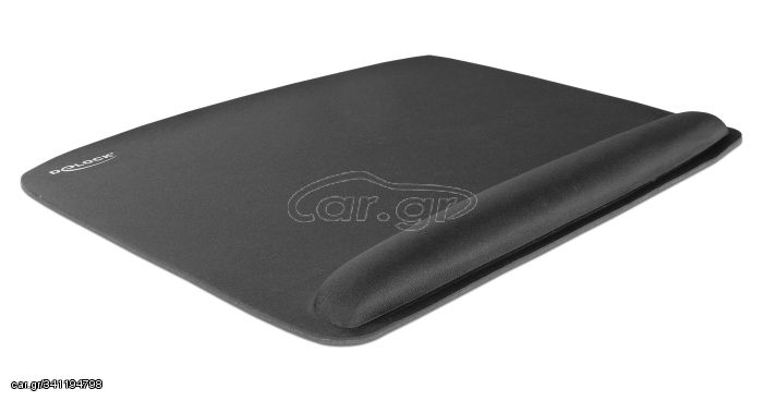 DELOCK mousepad για laptop με στήριγμα καρπού 12601, 320x420mm, μαύρο