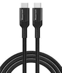 POWERTECH καλώδιο USB-C PTR-0135, PD 60W, 10Gbps, copper, 1m, μαύρο