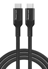 POWERTECH καλώδιο USB-C PTR-0136, PD 100W, 20Gbps, copper, 1m, μαύρο
