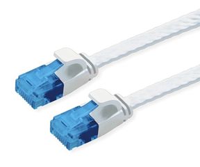 POWERTECH καλώδιο δικτύου CAB-N330, flat, Cat 6a U/UTP, 25cm, λευκό